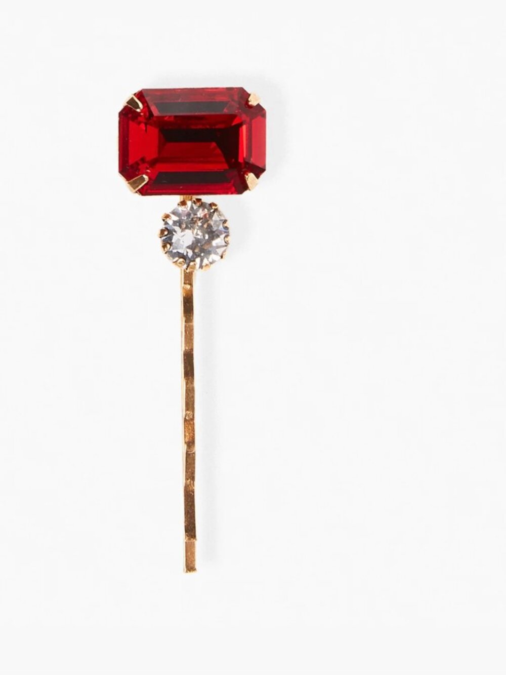 Jennifer Behr Gemma Antique Red Swarovski Crystal Bobby Pin Hair Pin